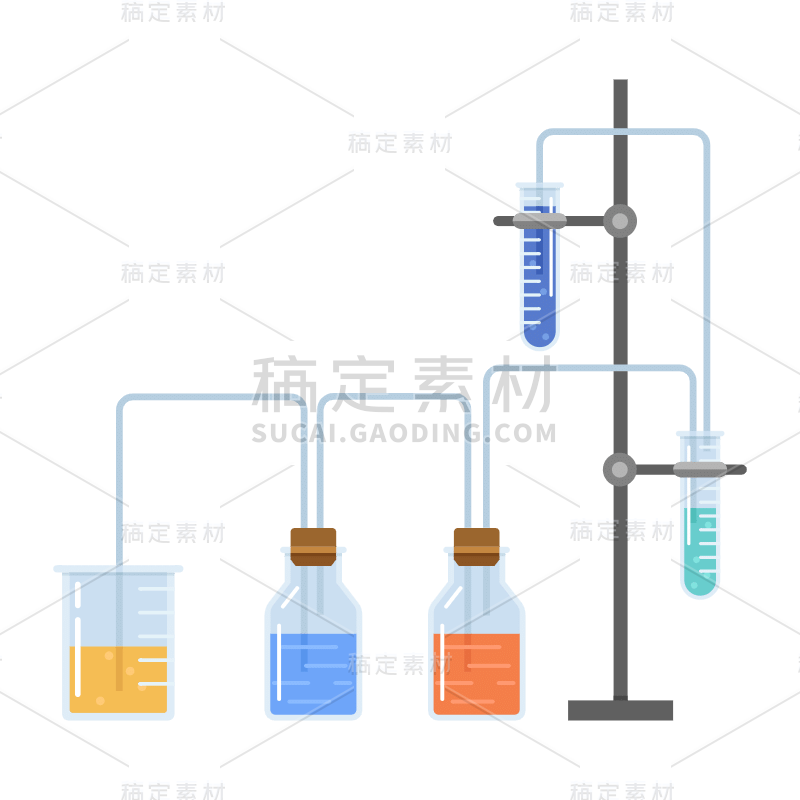 手绘-初高中课程辅导主题-化学实验