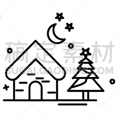 Home Covered With Snow