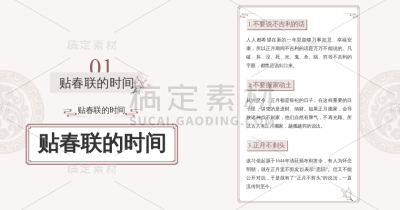 春节节日祝福快乐传统习俗文化知识科普过节指南图文主题