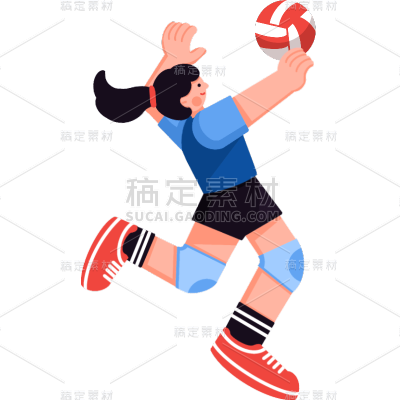 日常运动贴纸-排球