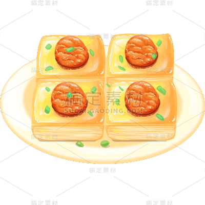 美食元素主题插画
