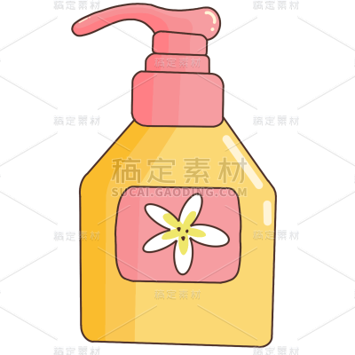手绘-美容护肤化妆品贴纸