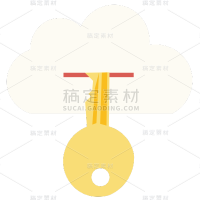 手绘-安全主题贴纸SVG-钥匙