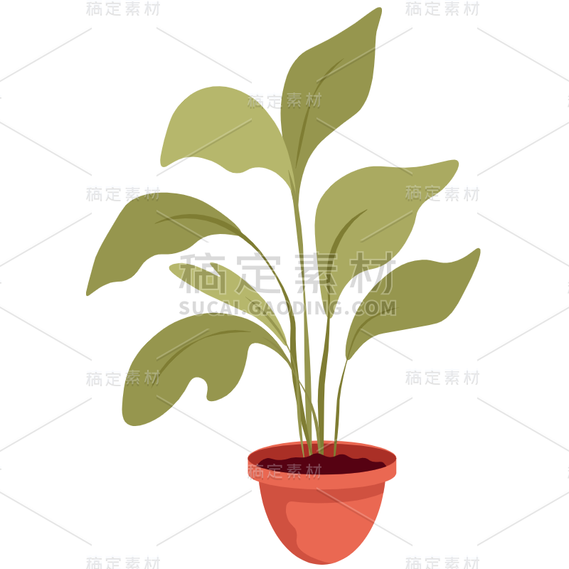 扁平-植物元素贴纸-SVG9