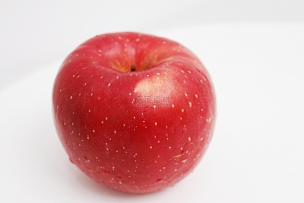 红色红富士苹果特写图片