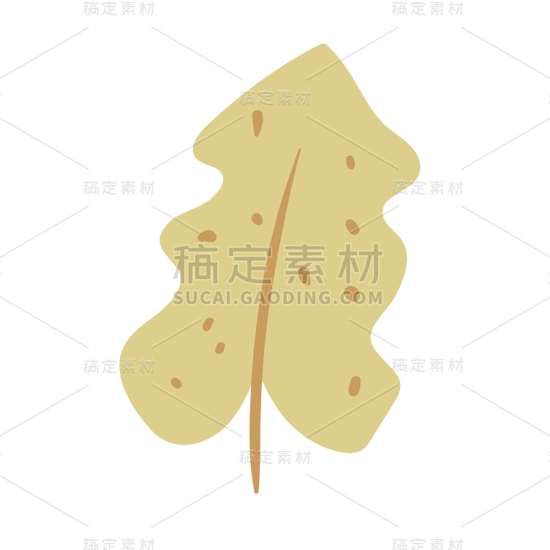 抽象风简约装饰贴纸-SVG-叶片1