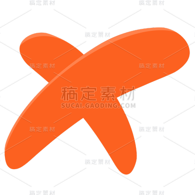 手绘-指示符号贴纸-打叉