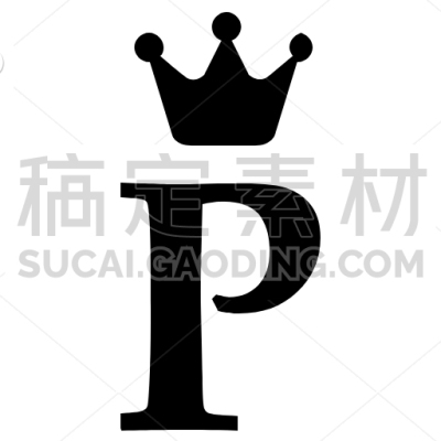 Royal, Alphabet, Crown, Letter, English, P