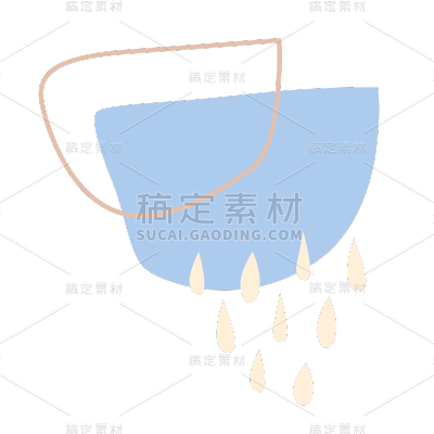 手绘-莫兰迪色块贴纸svg1