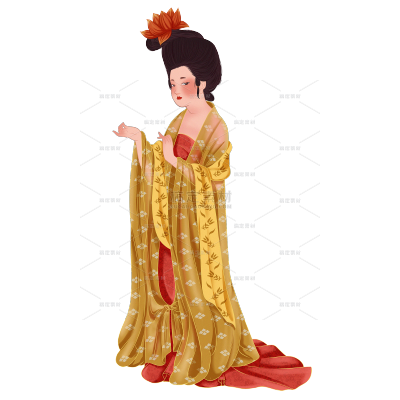 高质量人物插画-古风美女