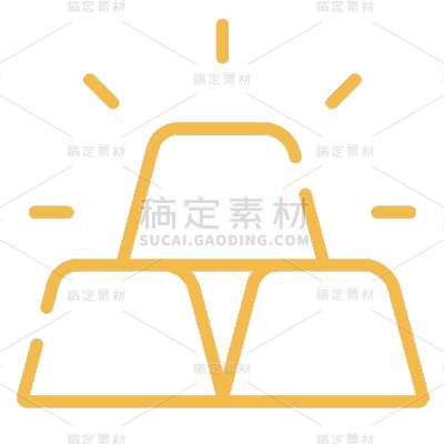 ICON-理财商务金融图标-金条