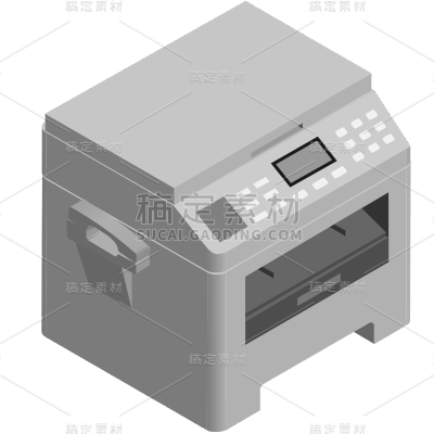 2.5D-办公用品贴纸-SVG-复印机