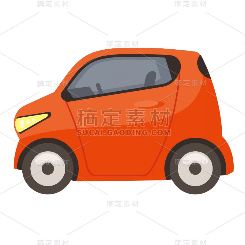 手绘-交通工具贴纸SVG-汽车2