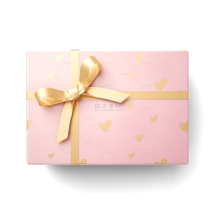 粉色3D情人节礼物盒礼物元素