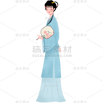 中国风人物元素主题素材