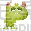 Letter P Monster