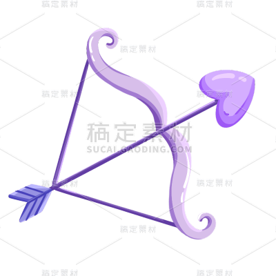 手绘-流行色贴纸套系-弓箭