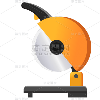 扁平-维修工具家居贴纸-SVG-圆锯