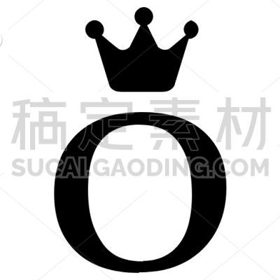 Royal, Alphabet, Crown, Letter, English, O