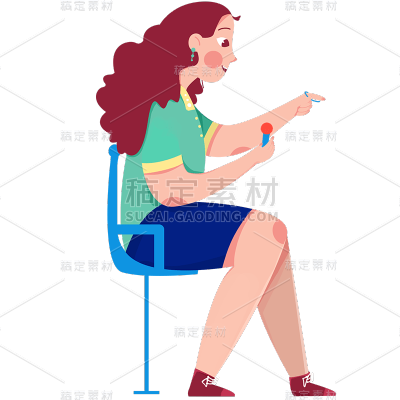 手绘-女性元素人物插画1