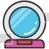 Pedestal Mirror