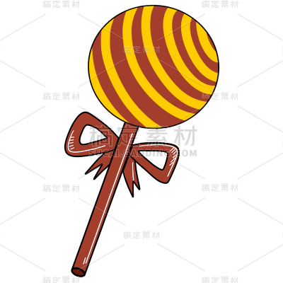 手绘-流行色贴纸套系-棒棒糖