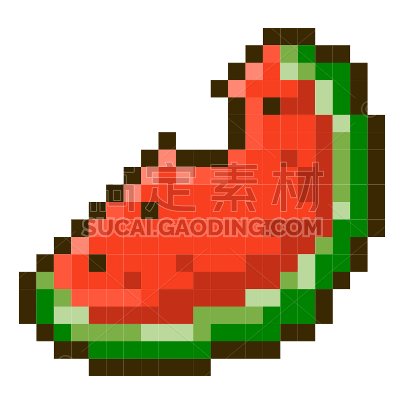 Watermelon Pixel Sticker