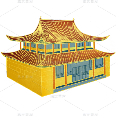 城门建筑贴纸