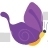 Purple Swallowtail Side View Butterfly