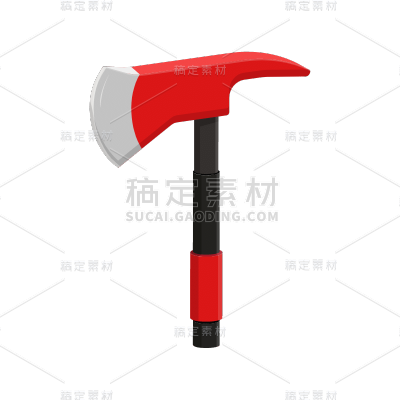 手绘-安全主题贴纸SVG-斧头