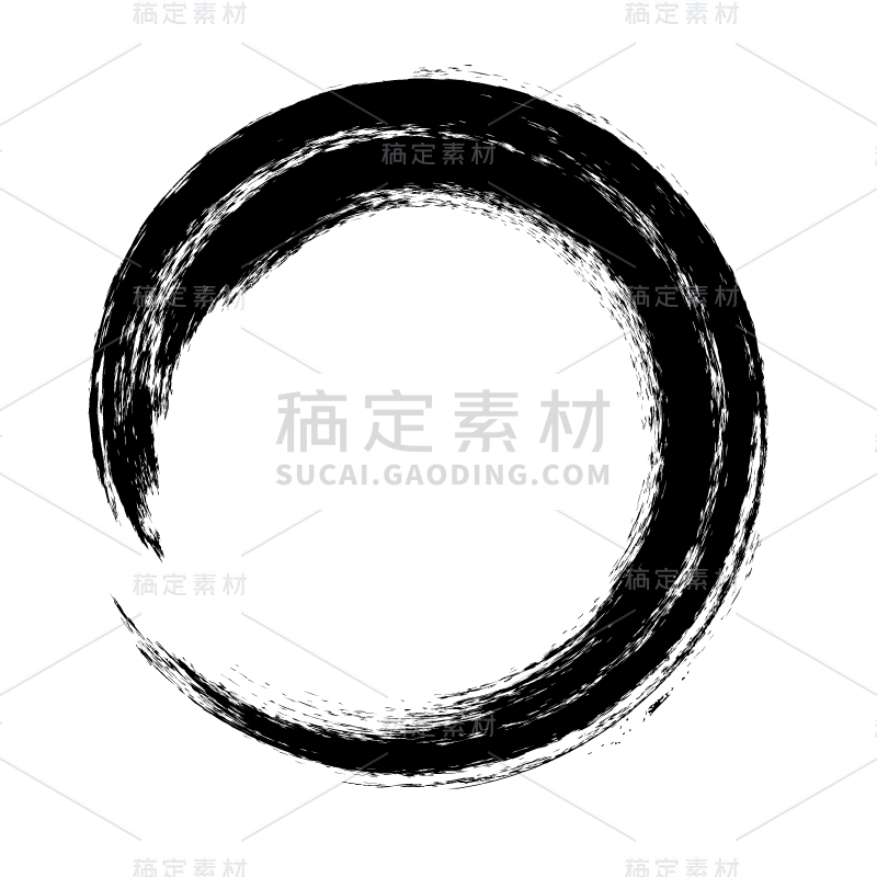 毛笔笔刷基础装饰元素-SVG2