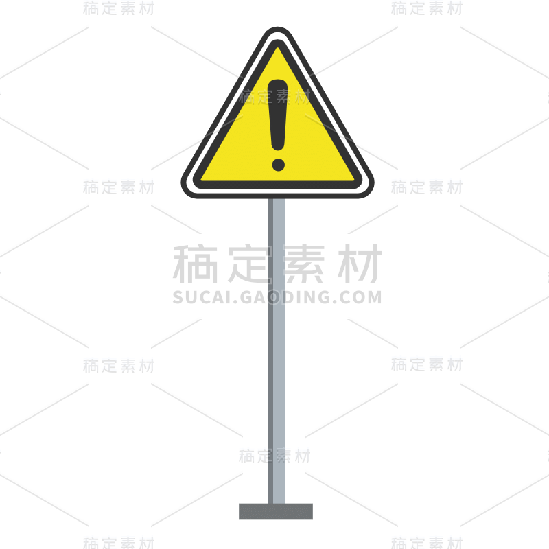 手绘-路面指示牌贴纸