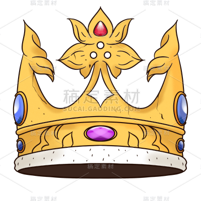手绘-皇冠元素图形