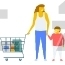 Mother and Son Shopping