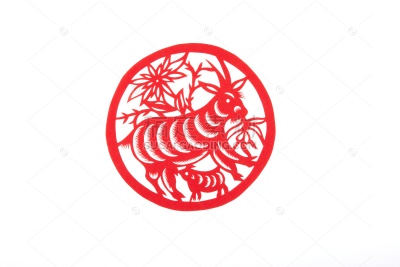 春节系列写实风剪纸窗花