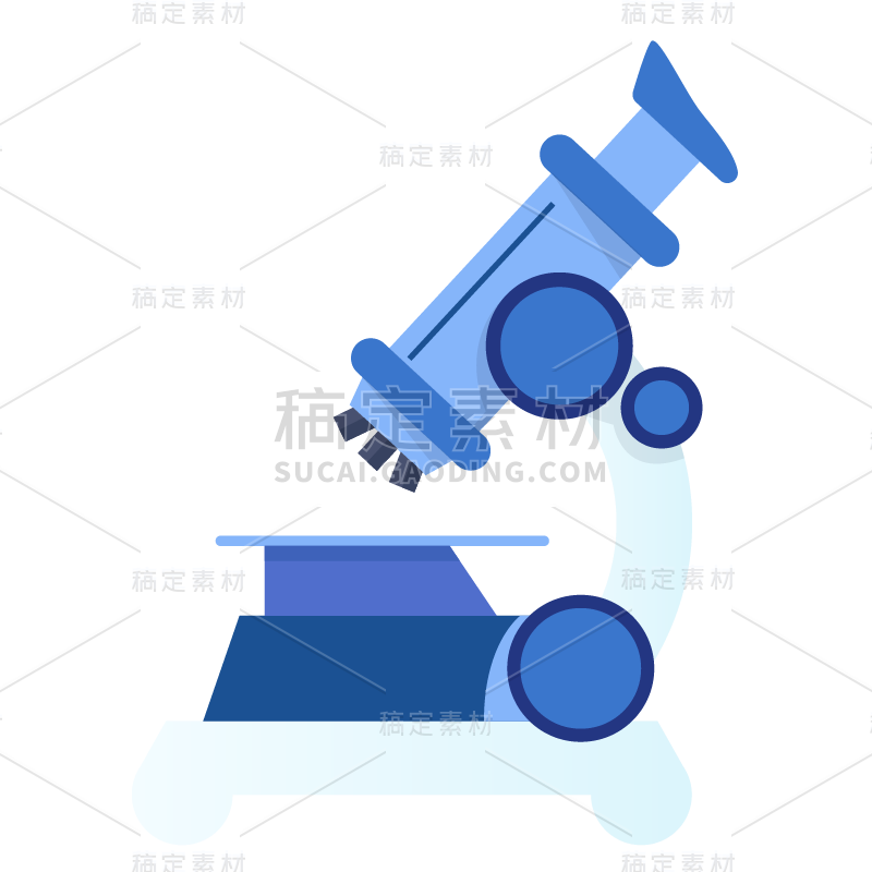 扁平-医疗检查贴纸-显微镜-SVG_画板 1.png