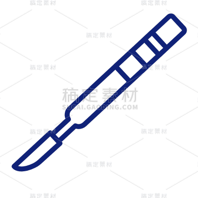 ICON-矢量简约医疗图标-手术刀