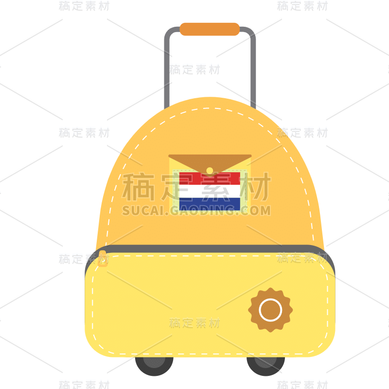 SVG-留学国家旅行箱贴纸