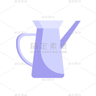 扁平风-花店元素-浇水壶