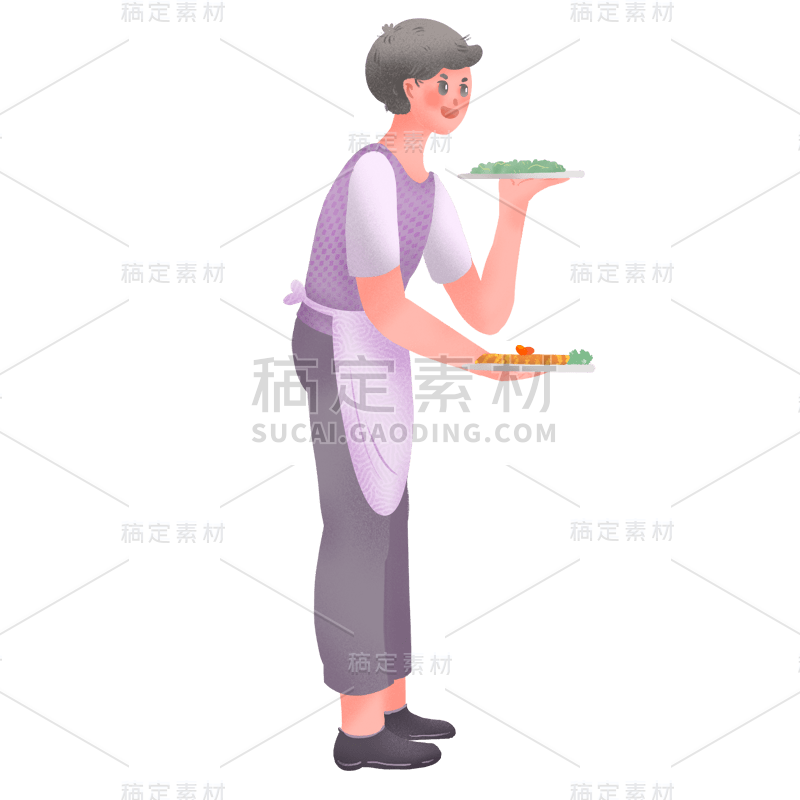 手绘肌理-同学聚会狂欢人物插画22