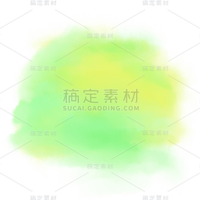 水彩渲染色块装饰元素贴纸2