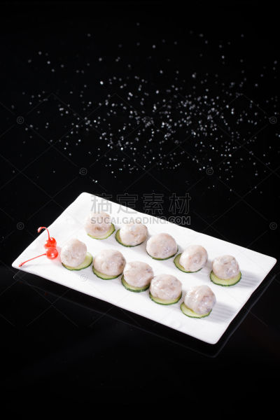 美食系列实景火锅食材虾滑