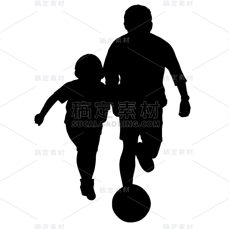 10W-常规-父亲节剪影贴纸-svg-简单-B