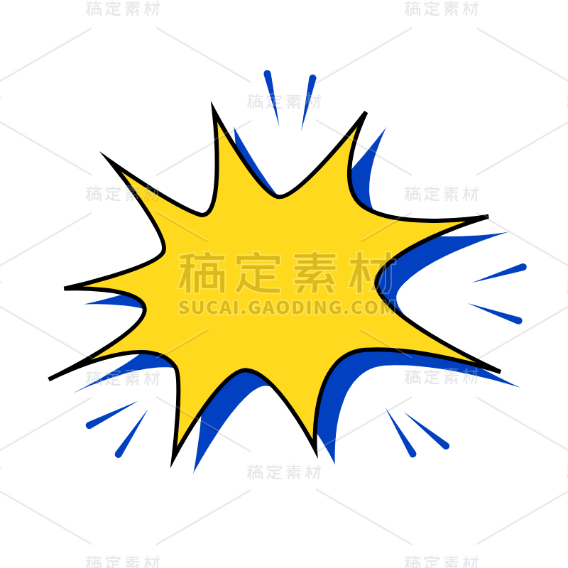 SVG-波普风对话气泡贴纸