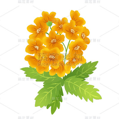春天花卉贴纸