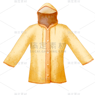 手绘-雨具家居生活贴纸3