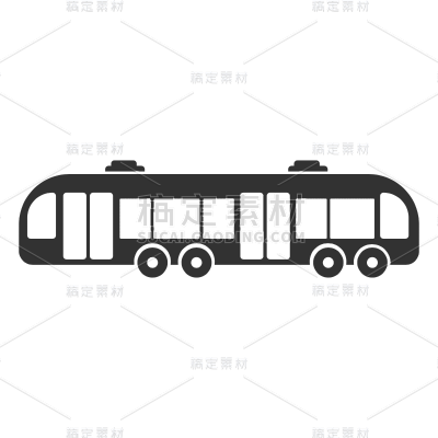 SVG-简约交通工具面性icon元素贴纸