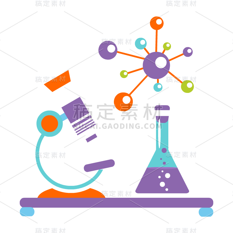 手绘-扁平风初高中课程辅导贴纸1