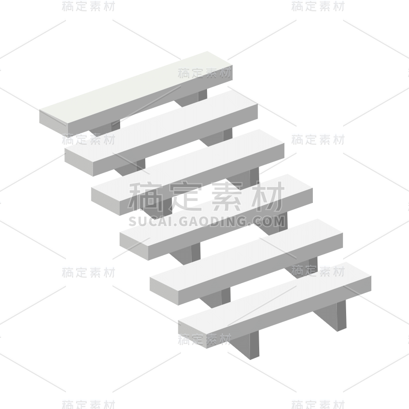 扁平-几何楼梯基础装饰元素3