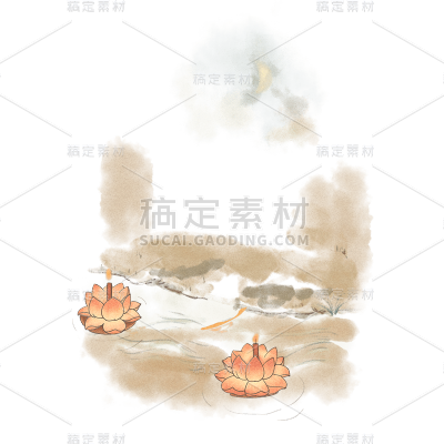 中国节气主题拆解图-荷花池